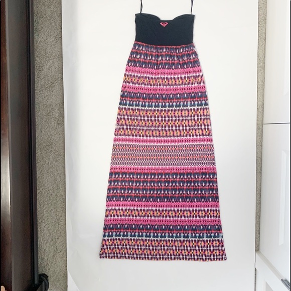Roxy Strapless Maxi Printed Dress - XS - Picture 6 of 8